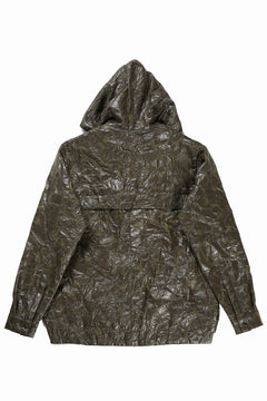 画像をギャラリービューアに読み込む, A.F ARTEFACT HOODED ZIPPER BLOUSON / WASHER SYNTHETIC LEATHER (KHAKI)