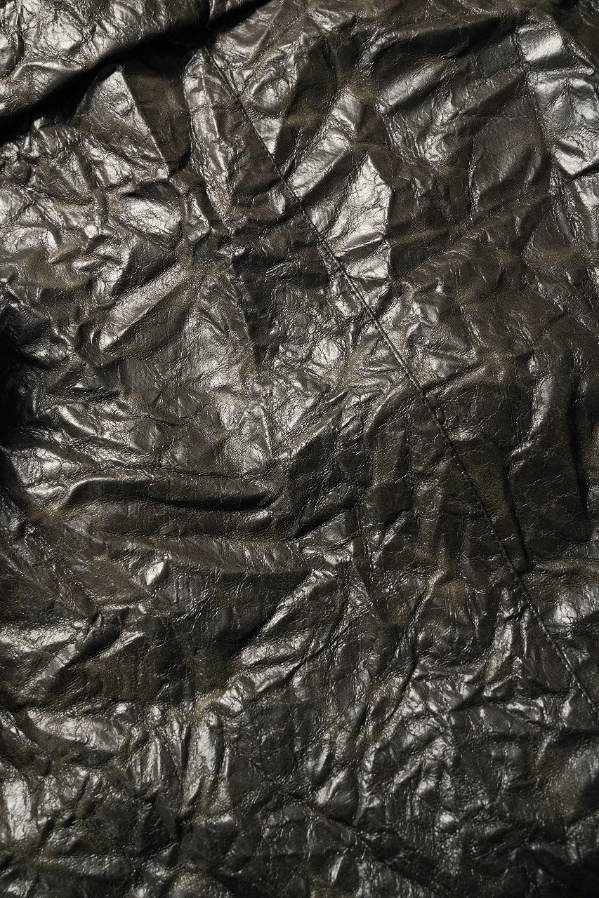 画像をギャラリービューアに読み込む, A.F ARTEFACT HOODED ZIPPER BLOUSON / WASHER SYNTHETIC LEATHER (KHAKI)