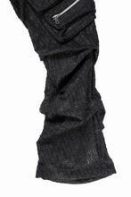 画像をギャラリービューアに読み込む, A.F ARTEFACT TUCK CARGO PANTS / LUXURY TWEED (BLACK)