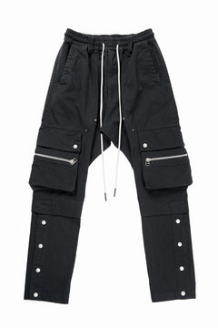画像をギャラリービューアに読み込む, A.F ARTEFACT exclusive SOLID CARGO PANTS / BIO-WASHED CHINO CLOTH (BLACK)