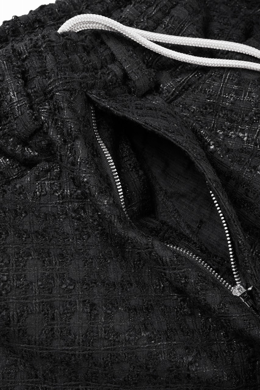 画像をギャラリービューアに読み込む, A.F ARTEFACT TUCK CARGO PANTS / LUXURY TWEED (BLACK)