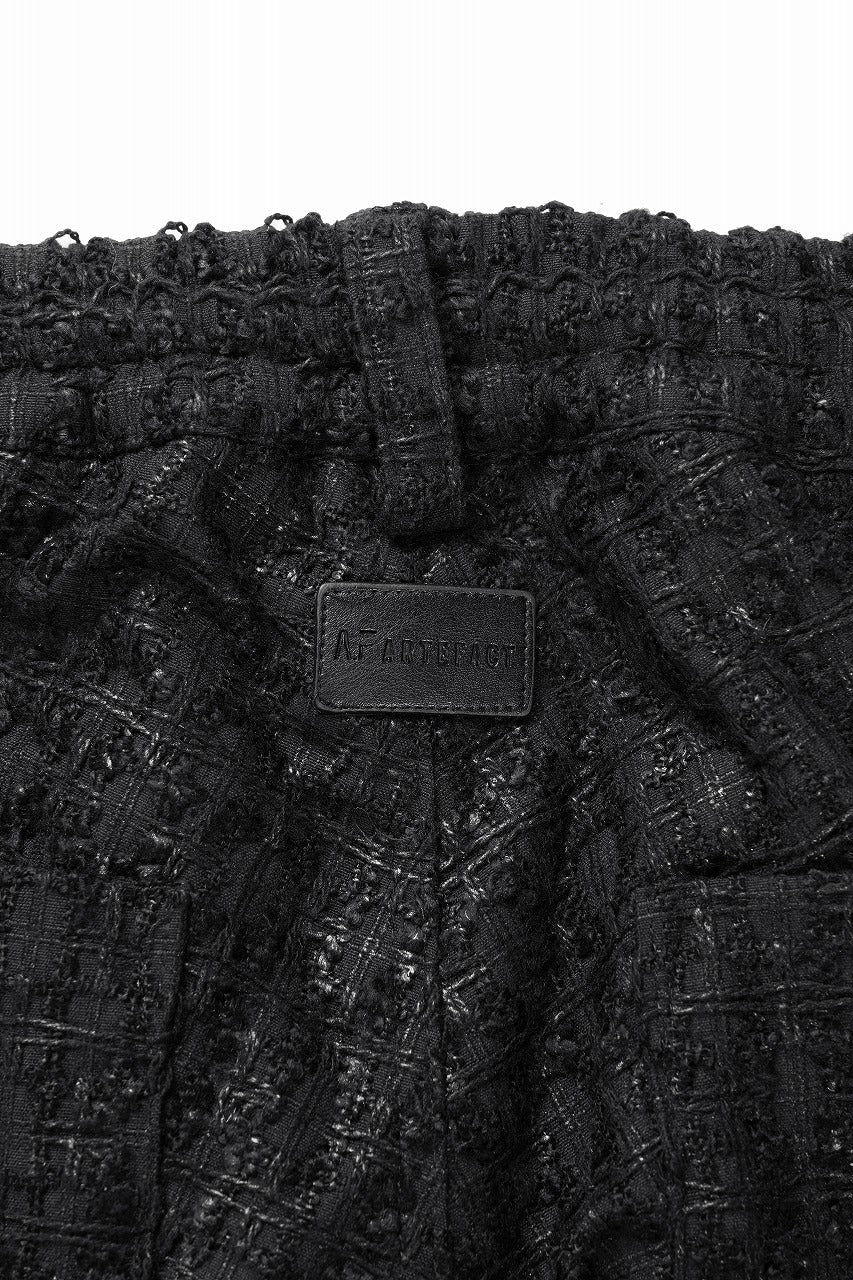画像をギャラリービューアに読み込む, A.F ARTEFACT TUCK CARGO PANTS / LUXURY TWEED (BLACK)