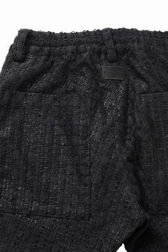 画像をギャラリービューアに読み込む, A.F ARTEFACT TUCK CARGO PANTS / LUXURY TWEED (BLACK)