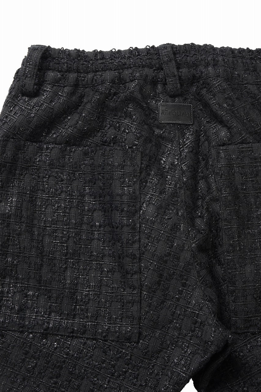 画像をギャラリービューアに読み込む, A.F ARTEFACT TUCK CARGO PANTS / LUXURY TWEED (BLACK)