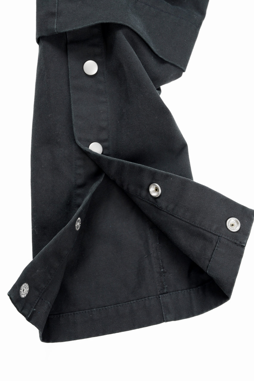 画像をギャラリービューアに読み込む, A.F ARTEFACT exclusive SOLID CARGO PANTS / BIO-WASHED CHINO CLOTH (BLACK)