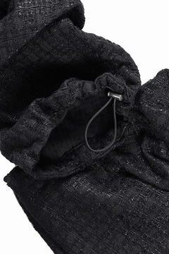 画像をギャラリービューアに読み込む, A.F ARTEFACT TUCK CARGO PANTS / LUXURY TWEED (BLACK)