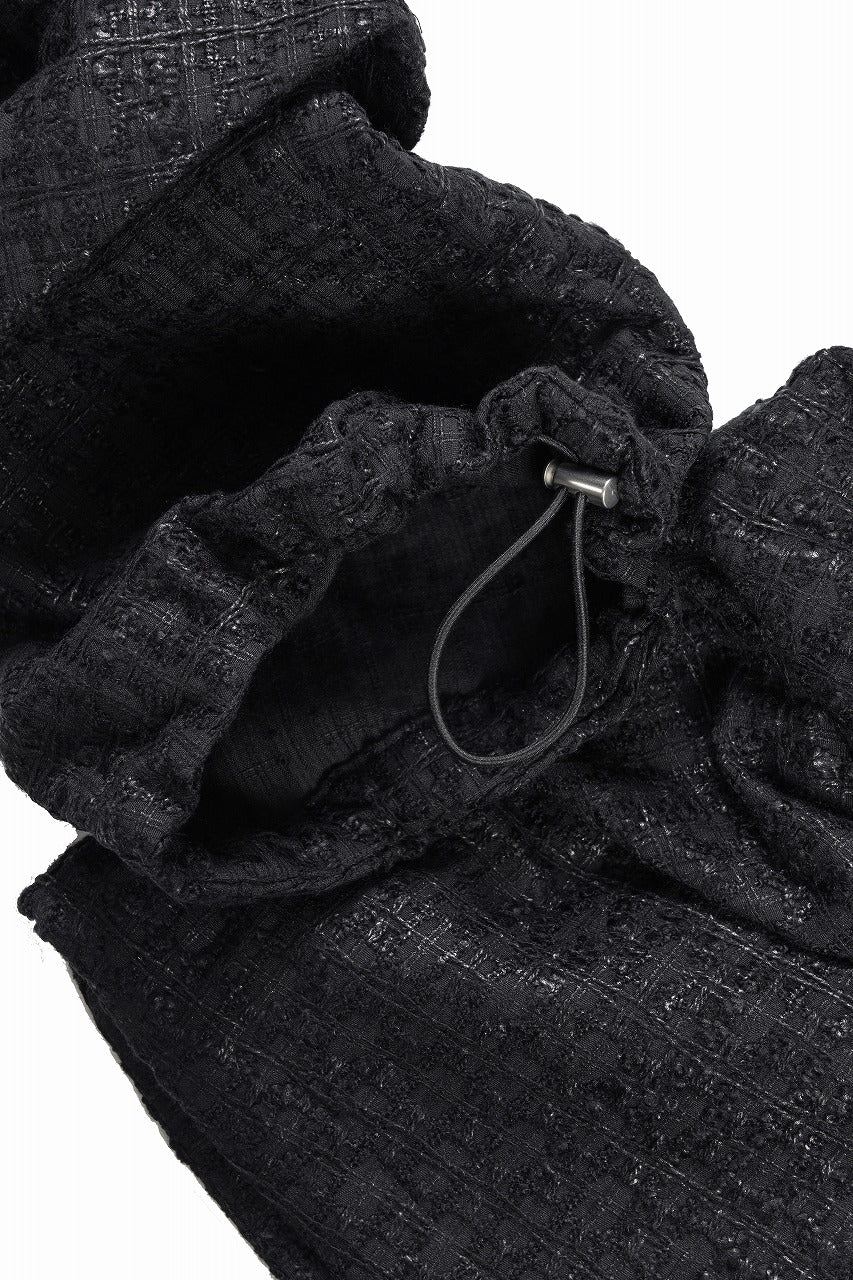 画像をギャラリービューアに読み込む, A.F ARTEFACT TUCK CARGO PANTS / LUXURY TWEED (BLACK)