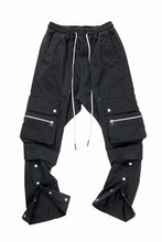 画像をギャラリービューアに読み込む, A.F ARTEFACT exclusive SOLID CARGO PANTS / BIO-WASHED CHINO CLOTH (BLACK)