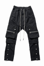 画像をギャラリービューアに読み込む, A.F ARTEFACT exclusive SOLID CARGO PANTS / BIO-WASHED CHINO CLOTH (BLACK)