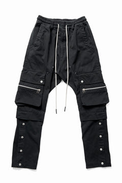 画像をギャラリービューアに読み込む, A.F ARTEFACT exclusive SOLID CARGO PANTS / BIO-WASHED CHINO CLOTH (BLACK)