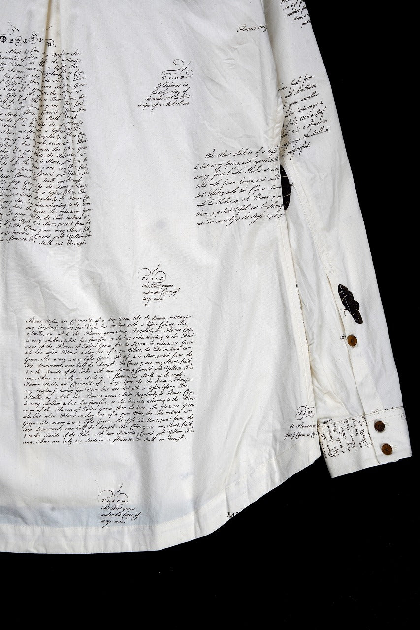 Load image into Gallery viewer, Aleksandr Manamis HERBARIUM NOTES CLASSIC SHIRT (HERBARIUM NOTES)