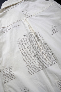 Load image into Gallery viewer, Aleksandr Manamis HERBARIUM NOTES CLASSIC SHIRT (HERBARIUM NOTES)