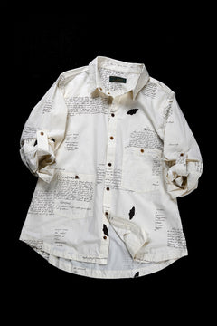 Load image into Gallery viewer, Aleksandr Manamis HERBARIUM NOTES CLASSIC SHIRT (HERBARIUM NOTES)