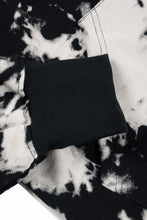 画像をギャラリービューアに読み込む, A.F ARTEFACT ASYMMETRY LOOP HEM HOODED TOPS / MOTTLED DYING (BLACK x IVORY)