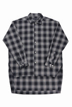 画像をギャラリービューアに読み込む, A.F ARTEFACT LONG SHIRT / TARTAN CHECK (BLACK x GREY)