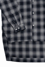 画像をギャラリービューアに読み込む, A.F ARTEFACT LONG SHIRT / TARTAN CHECK (BLACK x GREY)