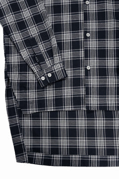 画像をギャラリービューアに読み込む, A.F ARTEFACT LONG SHIRT / TARTAN CHECK (BLACK x GREY)