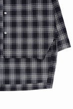 画像をギャラリービューアに読み込む, A.F ARTEFACT LONG SHIRT / TARTAN CHECK (BLACK x GREY)
