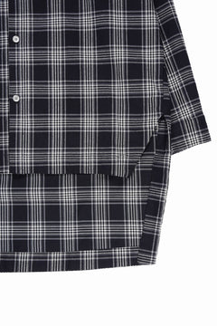 画像をギャラリービューアに読み込む, A.F ARTEFACT LONG SHIRT / TARTAN CHECK (BLACK x GREY)