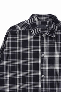 画像をギャラリービューアに読み込む, A.F ARTEFACT LONG SHIRT / TARTAN CHECK (BLACK x GREY)
