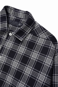 画像をギャラリービューアに読み込む, A.F ARTEFACT LONG SHIRT / TARTAN CHECK (BLACK x GREY)