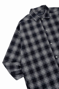 画像をギャラリービューアに読み込む, A.F ARTEFACT LONG SHIRT / TARTAN CHECK (BLACK x GREY)