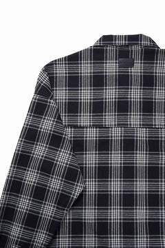 画像をギャラリービューアに読み込む, A.F ARTEFACT LONG SHIRT / TARTAN CHECK (BLACK x GREY)