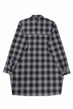 画像をギャラリービューアに読み込む, A.F ARTEFACT LONG SHIRT / TARTAN CHECK (BLACK x GREY)