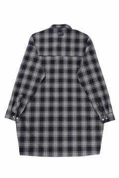 画像をギャラリービューアに読み込む, A.F ARTEFACT LONG SHIRT / TARTAN CHECK (BLACK x GREY)