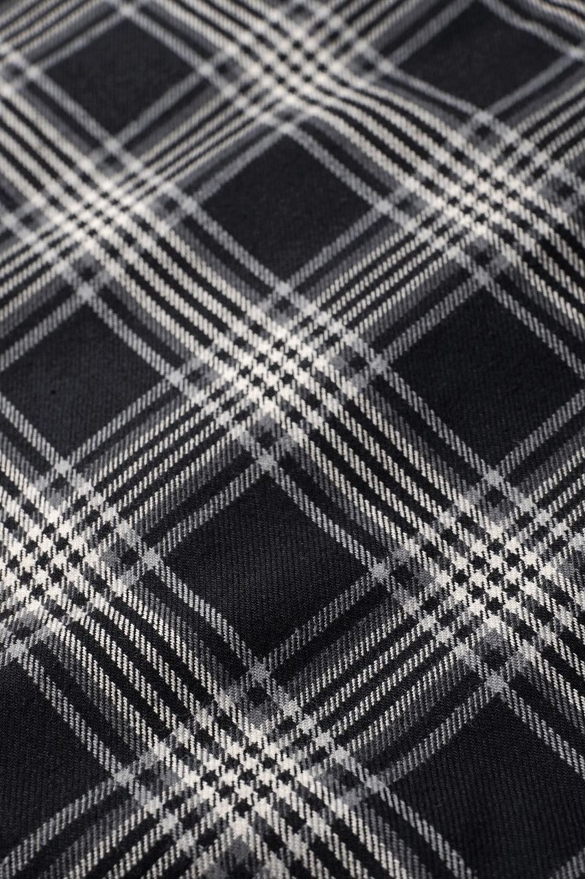 画像をギャラリービューアに読み込む, A.F ARTEFACT LONG SHIRT / TARTAN CHECK (BLACK x GREY)