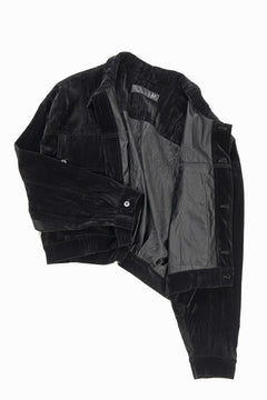 画像をギャラリービューアに読み込む, A.F ARTEFACT BIG POCKET SHORT BLOUSON / WASHER VELOR (BLACK)