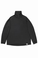 画像をギャラリービューアに読み込む, CAPERTICA OFF TURTLE NECK TOP / SUPER 140s WASHABLE WOOL DC-JERSEY (DARKNESS)