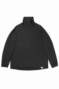 画像をギャラリービューアに読み込む, CAPERTICA OFF TURTLE NECK TOP / SUPER 140s WASHABLE WOOL DC-JERSEY (DARKNESS)