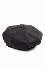 画像をギャラリービューアに読み込む, KLASICA OVER SIZED CLASSIC 8 PEICES BERET / FORK NEEDLE PUNCH SUPER 100's PENCIL STRIPE (IRON BROWN STRIPES)