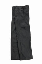 画像をギャラリービューアに読み込む, OPPOSE DUALITY 8POCKET PANEL WIDE DENIM TROUSERS (BLACK GREY)