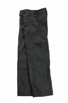 画像をギャラリービューアに読み込む, OPPOSE DUALITY 8POCKET PANEL WIDE DENIM TROUSERS (BLACK GREY)