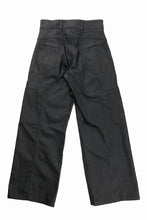 画像をギャラリービューアに読み込む, OPPOSE DUALITY 8POCKET PANEL WIDE DENIM TROUSERS (BLACK GREY)