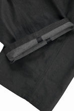 画像をギャラリービューアに読み込む, OPPOSE DUALITY 8POCKET PANEL WIDE DENIM TROUSERS (BLACK GREY)