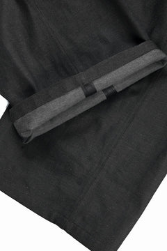 画像をギャラリービューアに読み込む, OPPOSE DUALITY 8POCKET PANEL WIDE DENIM TROUSERS (BLACK GREY)