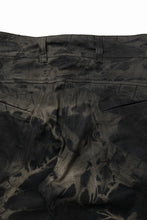 画像をギャラリービューアに読み込む, OPPOSE DUALITY 8POCKET PANEL WIDE DENIM TROUSERS / HAND BLEACHED DENIM (BLACK GREY BLEACH)