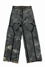 画像をギャラリービューアに読み込む, OPPOSE DUALITY 8POCKET PANEL WIDE DENIM TROUSERS / HAND BLEACHED DENIM (BLACK GREY BLEACH)