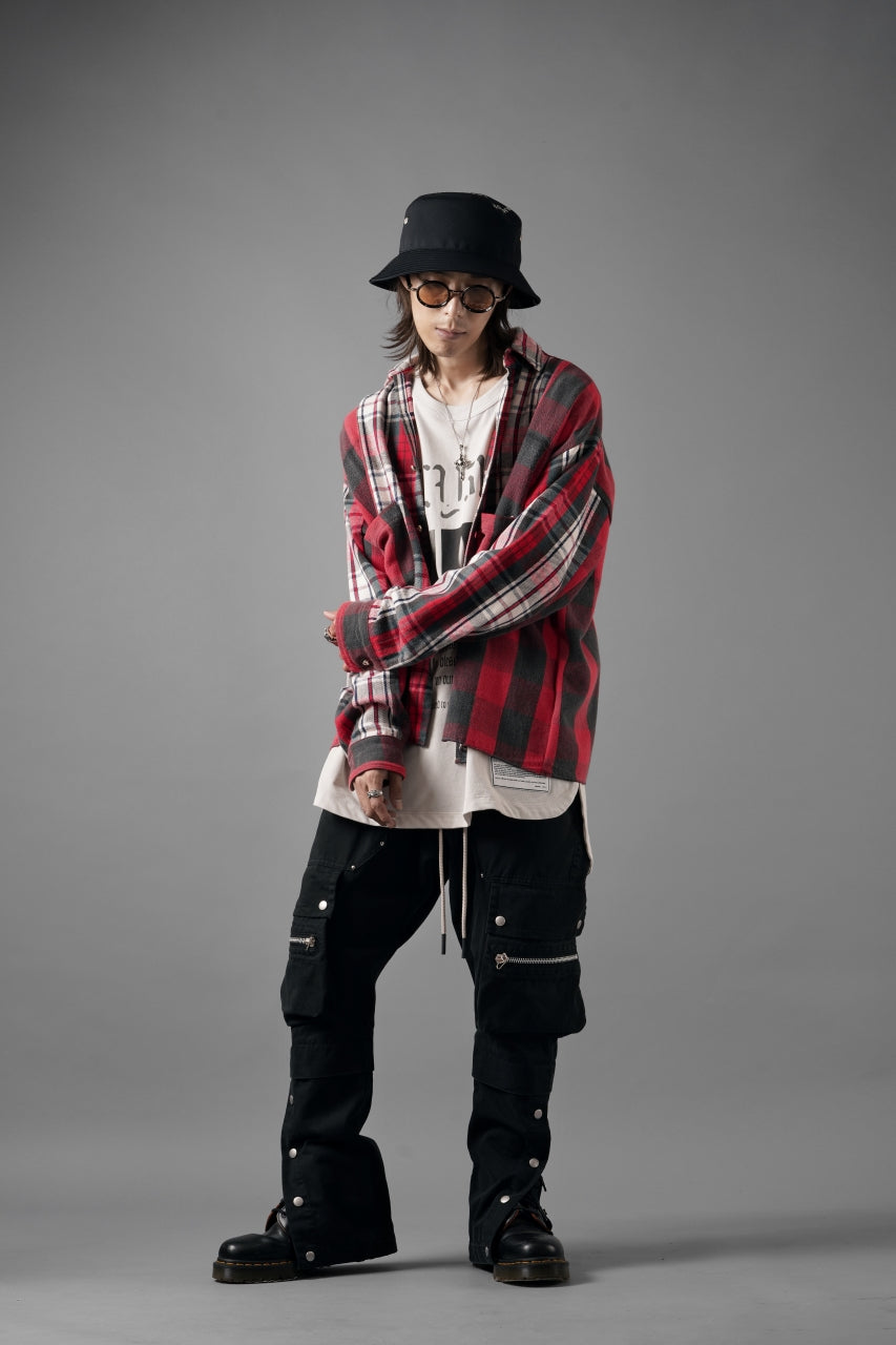 画像をギャラリービューアに読み込む, A.F ARTEFACT exclusive SOLID CARGO PANTS / BIO-WASHED CHINO CLOTH (BLACK)