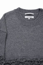 画像をギャラリービューアに読み込む, F/CE. DUAL TEXTURE SHIFTED LINES KNIT (CHARCOAL)