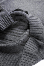 画像をギャラリービューアに読み込む, F/CE. DUAL TEXTURE SHIFTED LINES KNIT (CHARCOAL)