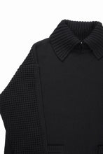 画像をギャラリービューアに読み込む, F/CE. REVERSE PATTERN COLLAR KNIT (BLACK)