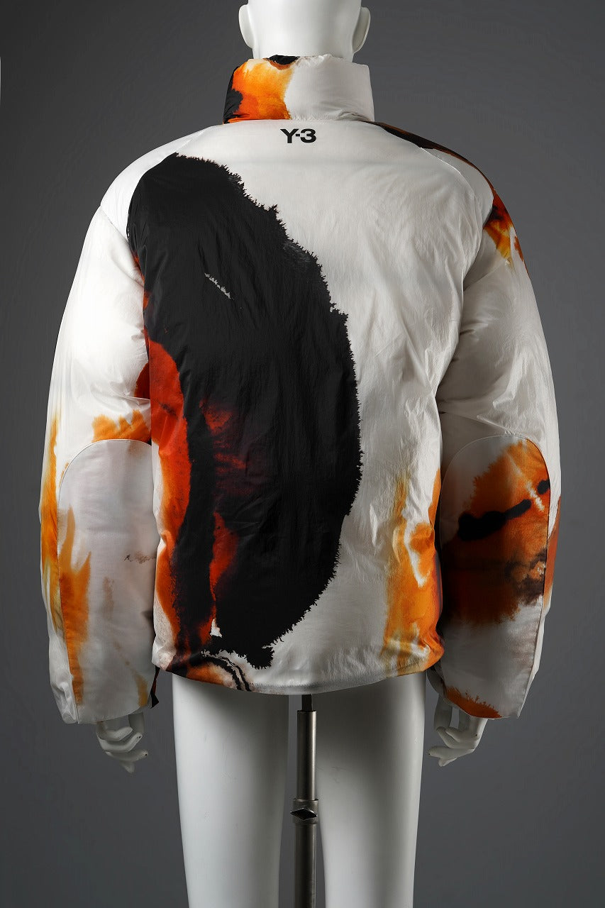画像をギャラリービューアに読み込む, Y-3 Yohji Yamamoto AOP PUFFER DOWN JACKET (WHITE + MULTI)