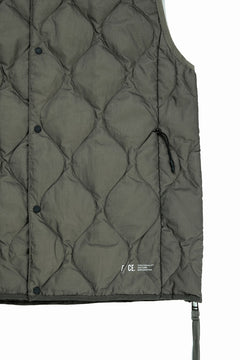 画像をギャラリービューアに読み込む, F/CE. x TAION® PACKABLE INNER DOWN VEST (OLIVE GRAY)