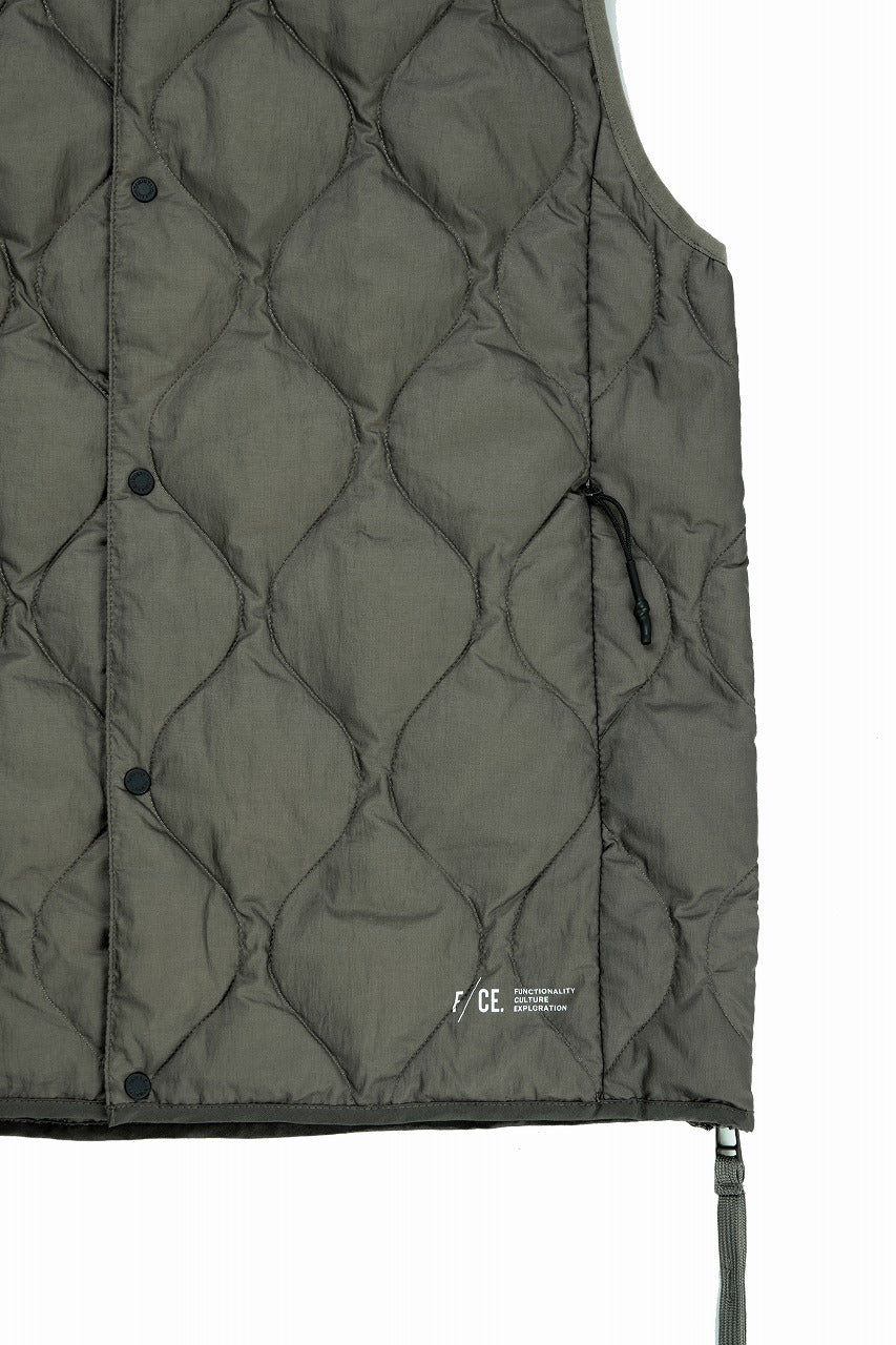 画像をギャラリービューアに読み込む, F/CE. x TAION® PACKABLE INNER DOWN VEST (OLIVE GRAY)