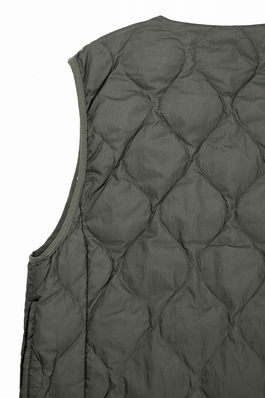 画像をギャラリービューアに読み込む, F/CE. x TAION® PACKABLE INNER DOWN VEST (OLIVE GRAY)