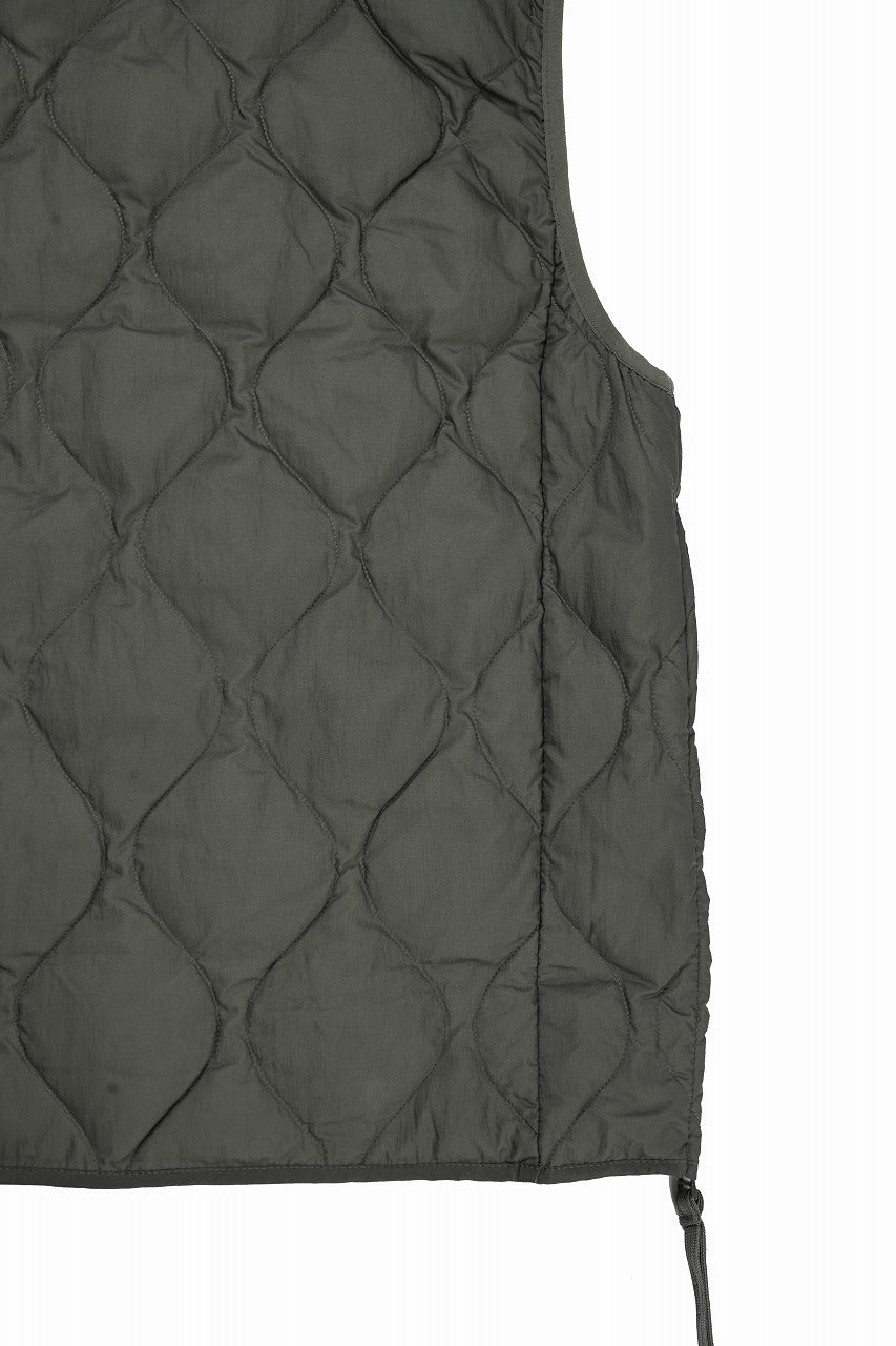画像をギャラリービューアに読み込む, F/CE. x TAION® PACKABLE INNER DOWN VEST (OLIVE GRAY)